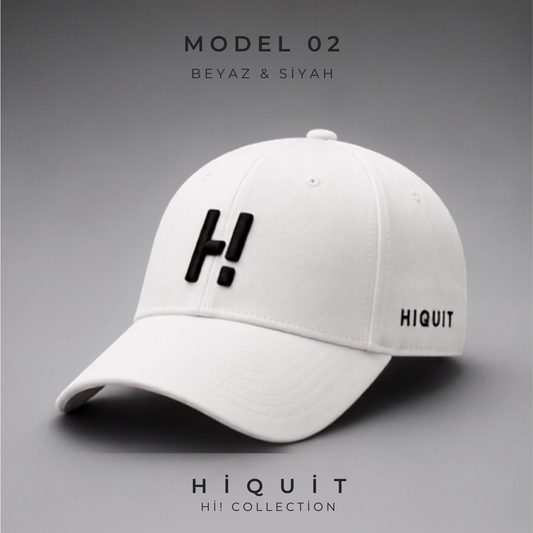 HIQUIT Hi! Collection Beyaz & Siyah Cap