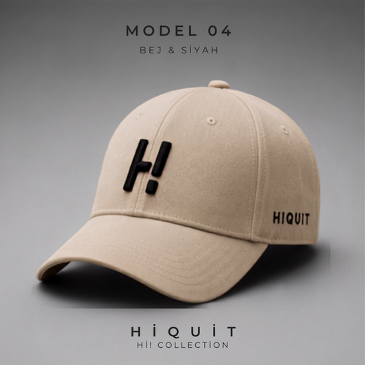 HIQUIT Hi! Collection Bej & Siyah Cap
